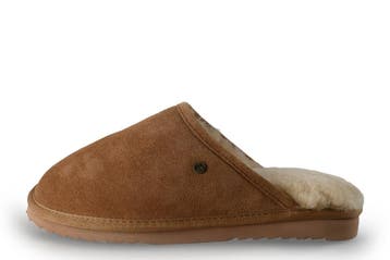 Warmbat Pantoffels in maat 41 Cognac, Kleding | Heren, Schoenen, Overige kleuren, Verzenden, Warmbat, Zo goed als nieuw