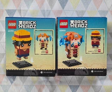 Lego Set - BrickHeadz - 40799 Monkey D. Luffy + 40800 Buggy, Nieuw
