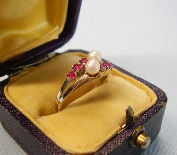 Zonder minimumprijs - Ring Zilver - 0.93ct. tw. Robijn -, Handtassen en Accessoires, Nieuw