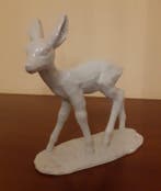 Shaubach Kunst - Beeldje, Cerbiatto - 16 cm - Porselein