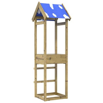 vidaXL Speeltoren Bruin Massief Geïmpregneerd Hout, Kinderen en Baby's, Speelgoed | Buiten | Speeltoestellen, Verzenden, Nieuw