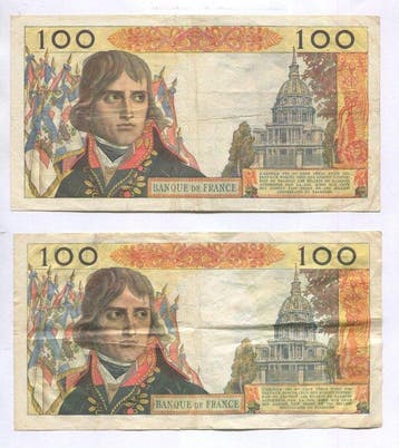 Frankrijk. - 2 x 100 Nouveaux Francs - 1960/1963 - Pick 144, Postzegels en Munten