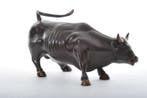 sculptuur, Wall street bull - 33 cm - Brons, Antiek en Kunst