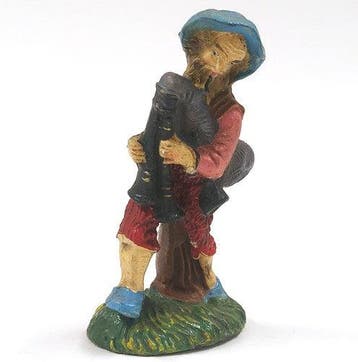 Vintage kerststalbeeldje van papier-maché in, Verzenden, Nieuw