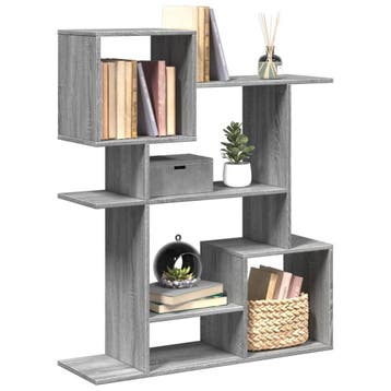 vidaXL Kamerscherm / boekenkast 92x29x112 cm hout grijs, Verzenden, Nieuw