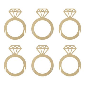 Glasmarkers Diamanten 5cm 6st, Verzenden