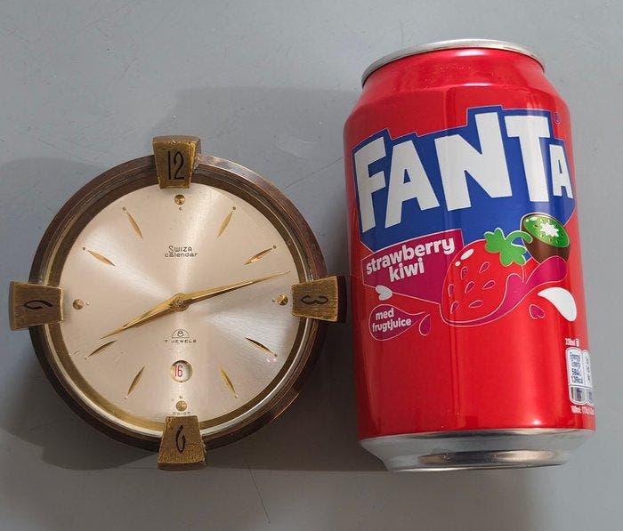 Horloge - Laiton - 1950-1960, Antiek en Kunst, Antiek | Klokken