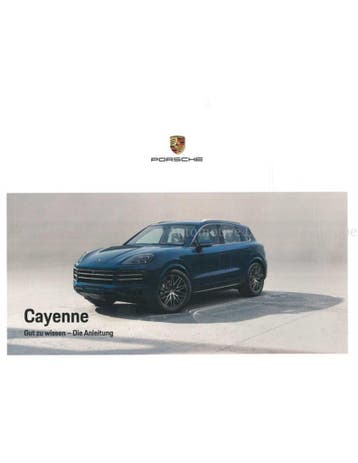 2024 PORSCHE CAYENNE INSTRUCTIEBOEKJE DUITS