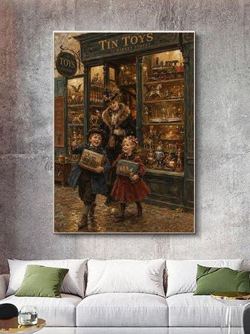 Shayer - Tin Toys Wonderland - XL - 60x80cm - 1/1 Limited