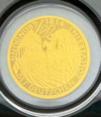 Tsjaad. 3000 Francs ND 5+5 Deutsche Mark oro (2 coins),, Timbres & Monnaies