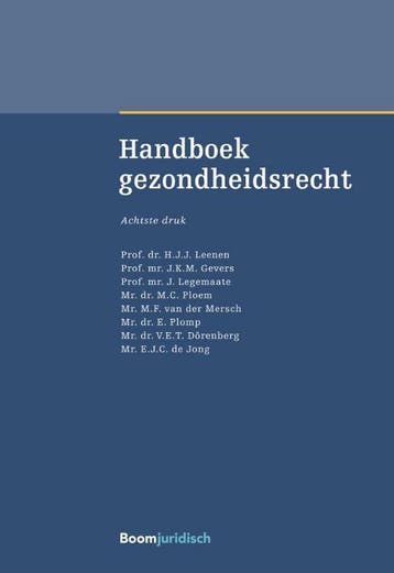 Handboek gezondheidsrecht / Boom Masterreeks 9789462907485, Boeken, Verzenden, Gelezen