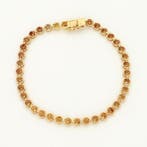 Armband - 18 karaat Geel goud Diamant (Natuurlijk), Handtassen en Accessoires, Nieuw