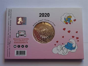 Frankrijk. 50 Euro 2020 Schtroumpf Amoureux (Zonder