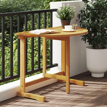 vidaXL Balkontafel inklapbaar 90x60x72 cm massief acaciahout, Verzenden, Nieuw