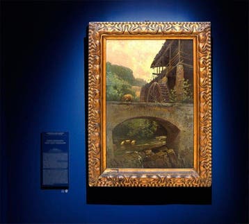 Rocco Lentini (1858–1943) - Paesaggio con scorcio rurale con