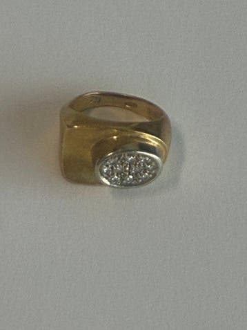 Bague - 18 carats Or jaune - Diamant, Bijoux, Sacs & Beauté