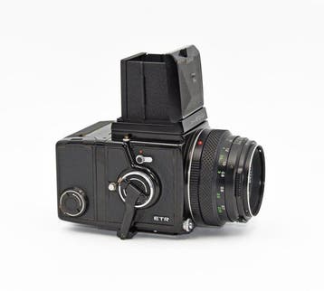 Zenzanon ETR + Zenzanon MC 75mm f/2.8 Analoge camera, Nieuw