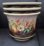 Petrus Regout - Pot de fleurs (2) - Faïence, Antiquités & Art