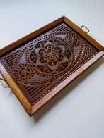 Plateau de service - Jugendstil - années 1890 - Teck, Antiek en Kunst