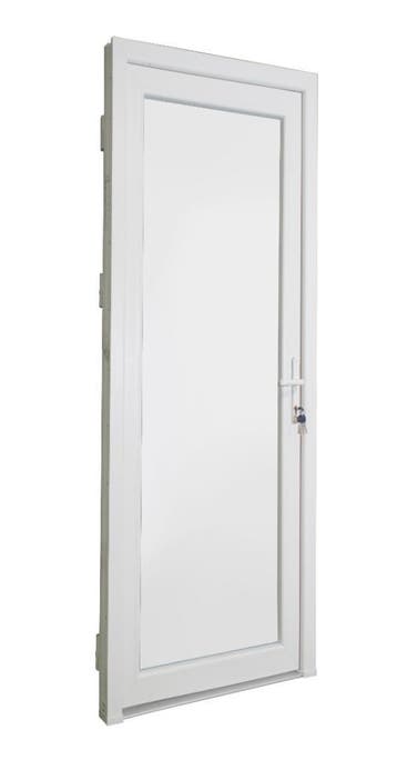 PVC Deur volpaneel Premium b98xh215 cm wit L, 80 tot 100 cm, 215 cm of meer, Nieuw, Ophalen of Verzenden