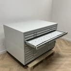 tekenladekast 10 lades (hxbxd) 92x136x93 cm, grijs, Huis en Inrichting, Kasten | Overige, Gebruikt