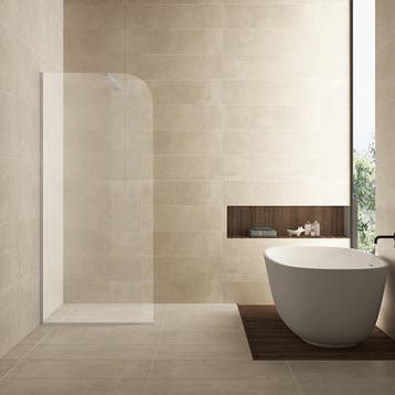 Aanbieding: Inloopdouche Wiesbaden Curvea 80x200 cm 8 mm, Ophalen of Verzenden, Nieuw, Chroom, Douche