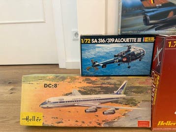 Heller 1:72 - Modelvliegtuig (9) - Verschiedene zivile und, Nieuw