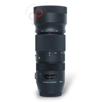 Sigma 100-400mm 5.0-6.3 DG OS HSM Contemporary Canon EF n..., Ophalen of Verzenden, Zo goed als nieuw