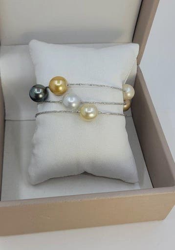 Armband - 18 karaat Witgoud, ALGT-gecertificeerd - 10,1 ×, Nieuw