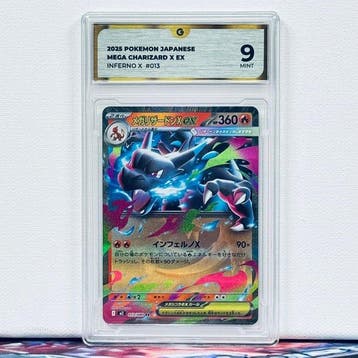 Pokémon Graded card - MEGA CHARIZARD 013 - Pokémon - GG 9