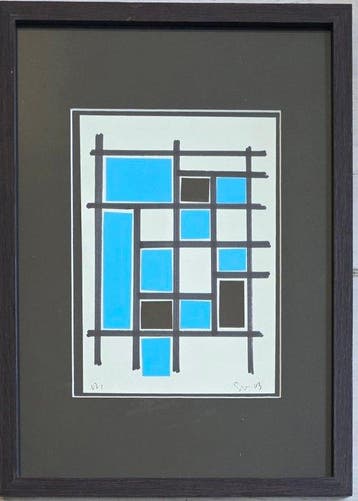 Siep Van Den Berg (1913-1998) - geometrische compositie in