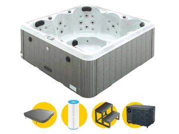 Spa W’eau Delta avec pompe à chaleur pour 5 personnes, Ophalen of Verzenden, Neuf
