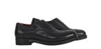 TESTONI - 5.5 UK - 39.5 IT ( NOT 40 EU) - Black Oxford Shoes, Nieuw