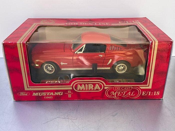 Mira 1:18 - Model sportwagen - Ford Mustang Fastback (1965), Hobby en Vrije tijd, Modelauto's | 1:5 tot 1:12