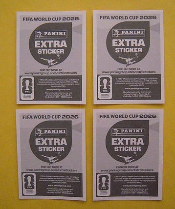 Panini USA 2026 World Cup - 4 Extra Stickers Bronze - 4