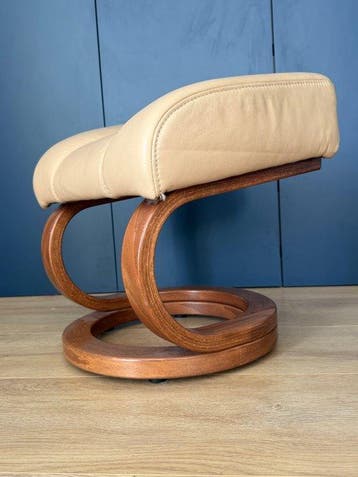 Himolla - Voetenbank - QS 25 - Leder, Hout