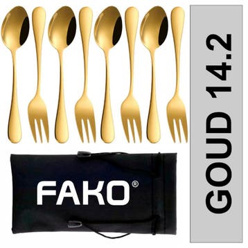 Fako Bijoux - Gebak Bestek / Dessert Bestek Classic - 14cm -, Huis en Inrichting, Keuken | Bestek, Verzenden, Nieuw