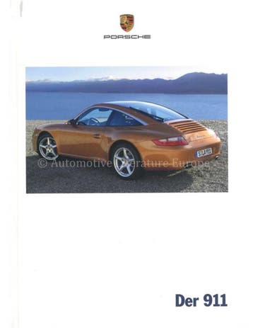 2007 PORSCHE 911 CARRERA & TARGA HARDCOVER BROCHURE DUITS