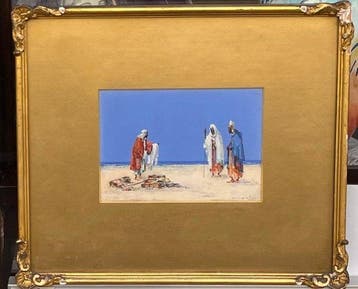 Duncan Webb (1832 - 1901) - Scène Orientaliste - Marchand de