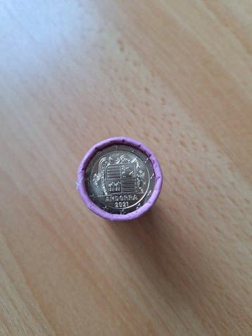 Andorra. 2 Euro 2021 (25 coins) in roll (Zonder