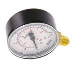 0..6 Bar Manometer Onderaansluiting Staal/Messing 63 mm, Verzenden, Nieuw