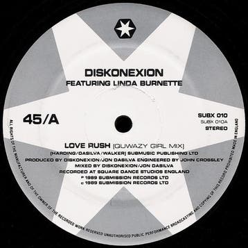 Diskonexion Featuring Linda Burnette - Love Rush, Verzenden