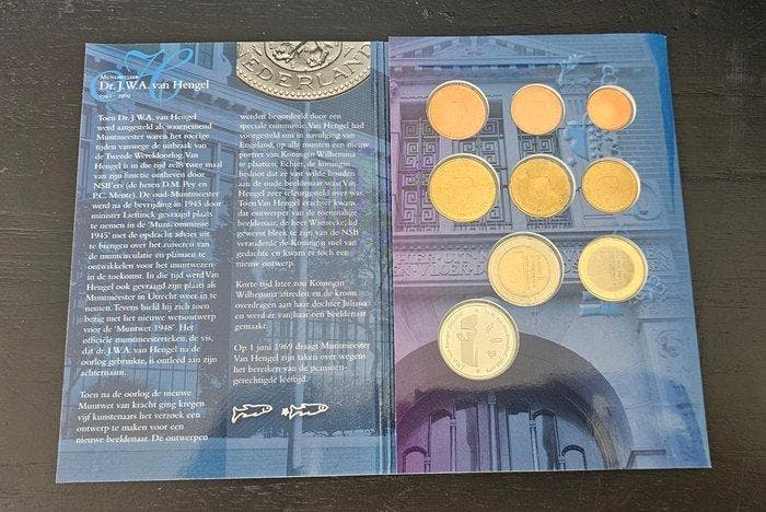 Nederland. Year Set (BU) 2007 Muntmeesters (met zilveren, Postzegels en Munten, Munten | Europa | Niet-Euromunten