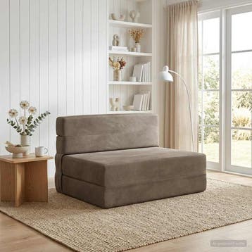 vidaXL Vouwbare Sofa Bed Lichtgrijs 70 x 72 x 60 cm Stof, Verzenden, Nieuw