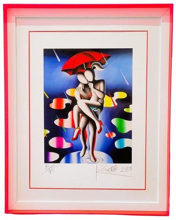 Mark Kostabi (1960) - Incontro metafisico