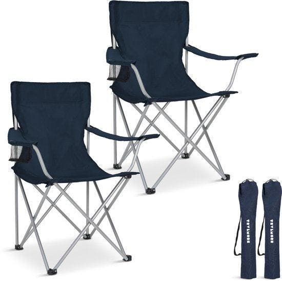 2dekans | TRVLMORE Campingstoelen - Opvouwbaar - 2-Pack -, Caravans en Kamperen, Kampeeraccessoires, Ophalen of Verzenden