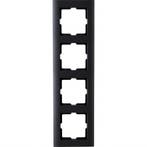 KOPP Athenis 4-voudig afdekraam mat zwart RAL 9005, Doe-het-zelf en Bouw, Elektriciteit en Kabels, Verzenden, Nieuw
