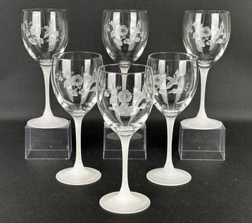 Avon - Wijnglas (6) - Kolibrie - Kristal - Wijnglazen