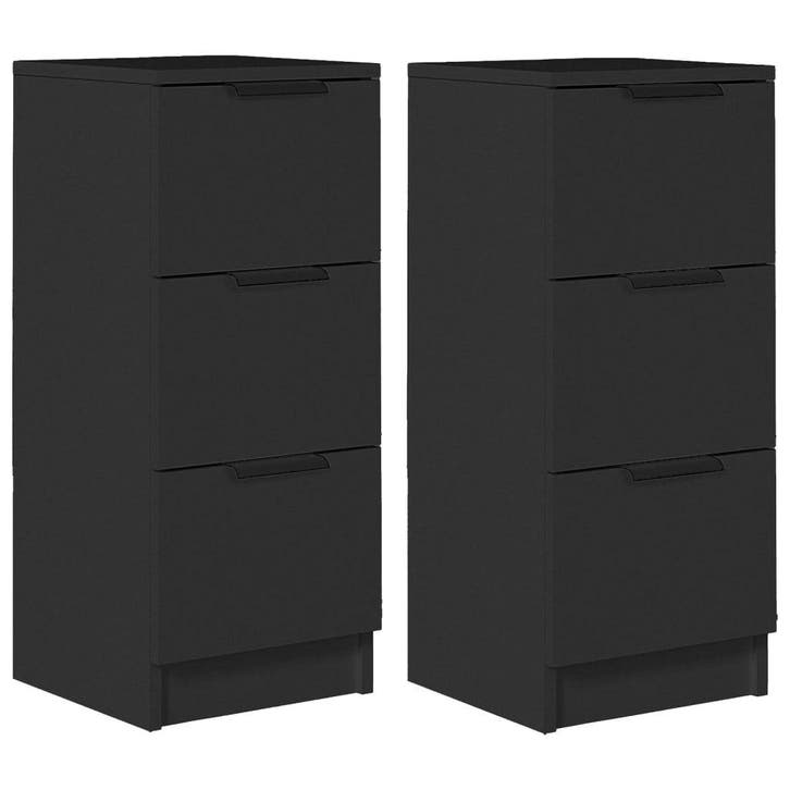 2x Zwarte Kastjes - Tweede kansje: nu -34% korting, Huis en Inrichting, Kasten | Dressoirs, Minder dan 50 cm, 25 tot 50 cm, Met lade(s)