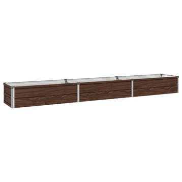 vidaXL Verhoogde Tuinbak Zwart 240 x 40 x 24 cm koudgewalst, Verzenden